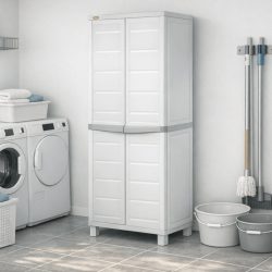 Keter Utility Tall Cabinet - White — image 4