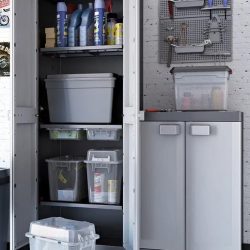 Keter Tool Organiser Pegboard – garage cabinet and shelving setting