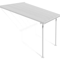 Feria 3m x 3m Patio Cover - White Aluminium Frame With Clear Polycarbonate