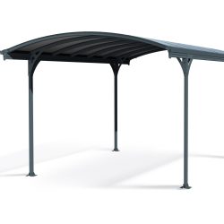 Vitoria Carport 2.9m x 5m - Grey Frame With Grey Roof