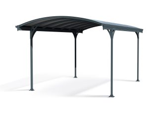 Vitoria Carport 2.9m x 5m - Grey Frame With Grey Roof