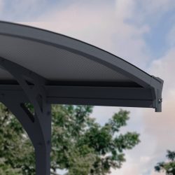 Vitoria Carport 2.9m x 5m - Grey Frame With Grey Roof
