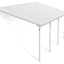Feria Patio Cover 6.1m x 3m - White Frame With White Roof