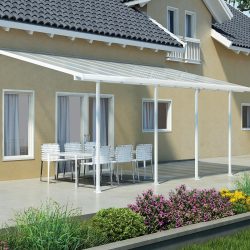 Feria Patio Cover 6.1m x 3m - White Frame With White Roof