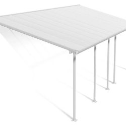 Feria Patio Cover 7.3m x 3m - White Frame With White Roof
