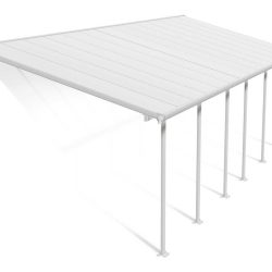 Feria Patio Cover 8.5m x 3m - White Frame With White Roof