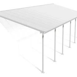Feria Patio Cover 9.2m x 3m - White Frame With White Roof