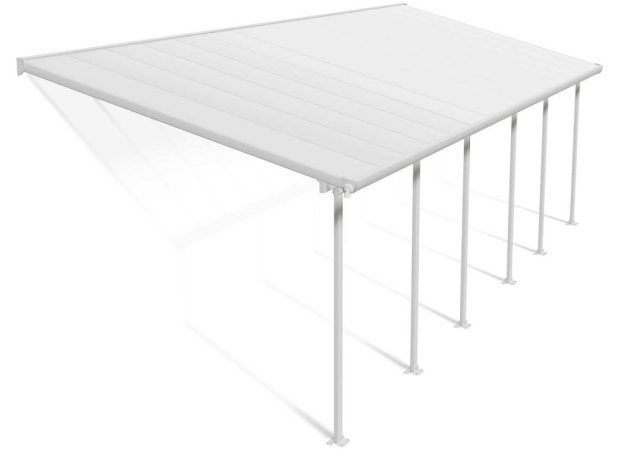 Feria Patio Cover 9.2m x 3m - White Frame With White Roof