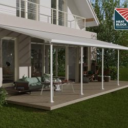 Feria Patio Cover 9.2m x 3m - White Frame With White Roof