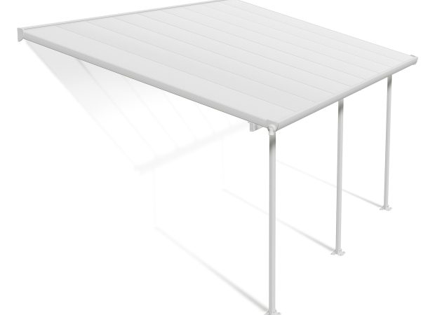 Feria Patio Cover 5.5m x 3m - White Frame With White Roof