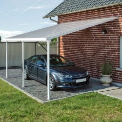 Feria Patio Cover 5.5m x 3m - White Frame With White Roof