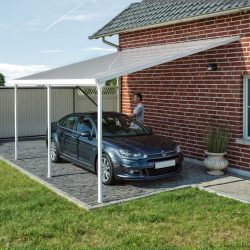 Feria Patio Cover 5.5m x 3m - White Frame With White Roof