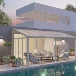 Side Wall for Sierra & Feria Patio Cover 3m - White