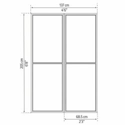 Screen Door Set for Ledro/Garda/Sanremo - Grey
