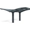 Arizona Carport Double 5.8m x 5m - Grey Frame With Grey Corrugated Roof
