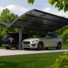 Arizona Carport Double 5.8m x 5m - Grey Frame With Grey Corrugated Roof
