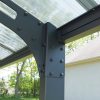 Arizona Carport Double 5.8m x 5m - Grey Frame With Grey Corrugated Roof