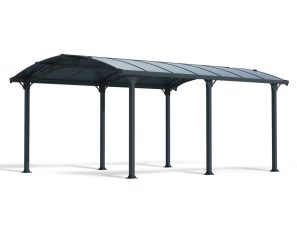 Tucson Gazebo 3.6m x 5.1m - Grey Frame With Grey Roof