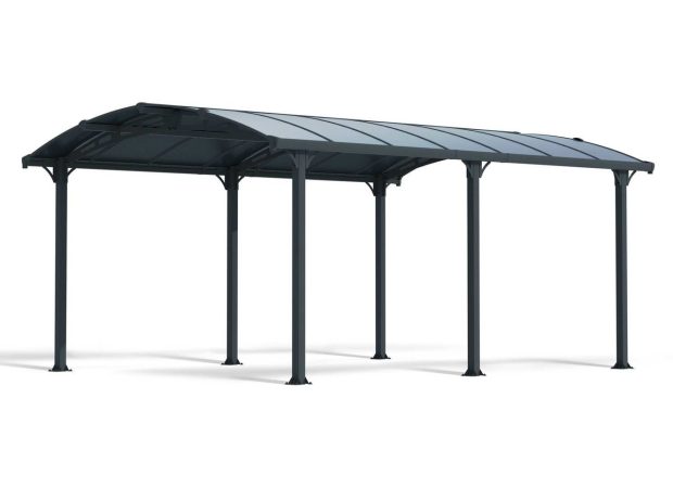 Tucson Gazebo 3.6m x 5.1m - Grey Frame With Grey Roof