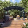 Tucson Gazebo 3.6m x 4.4m - Grey Frame With Grey Roof