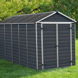 Skylight Garden Shed 1.9m x 3.8m - Midnight Grey