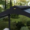 Austin Grill Gazebo 1.8m x 2.2m - Black Frame With Grey Roof