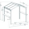 Austin Grill Gazebo 1.8m x 2.2m - Black Frame With Grey Roof