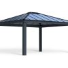 Dallas Gazebo 4.2m x 4.8m - Grey Frame With Grey Roof