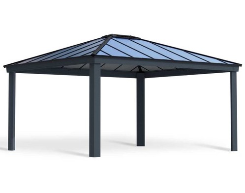 Dallas Gazebo 4.2m x 4.8m - Grey Frame With Grey Roof