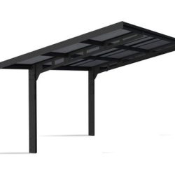 Sydney Carport Single 2.9m x 5.9m - Grey Frame With Grey Corrugated Roof