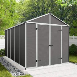 Rubicon Garden Shed 2.4m x 3.8m - Grey