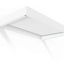 Sophia Door Awning 1.6m x 1m - White Frame With White Opal Panel