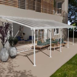 Feria Patio Cover 9.2m x 3m - Grey Frame With Clear Roof