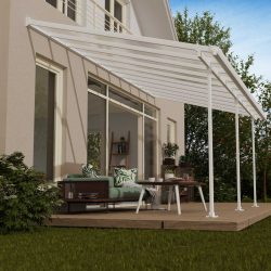 Feria Patio Cover 6.1m x 3m - White Frame With White Roof