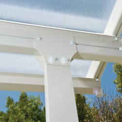 Feria Patio Cover 5.5m x 3m - White Frame With White Roof