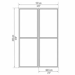 Screen Door Set for Ledro/Garda/Sanremo - White