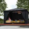 Dallas Gazebo 3.6m x 4.2m - Grey Frame With Grey Roof