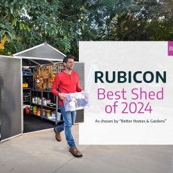 Rubicon Garden Shed 2.4m x 3.8m - Grey