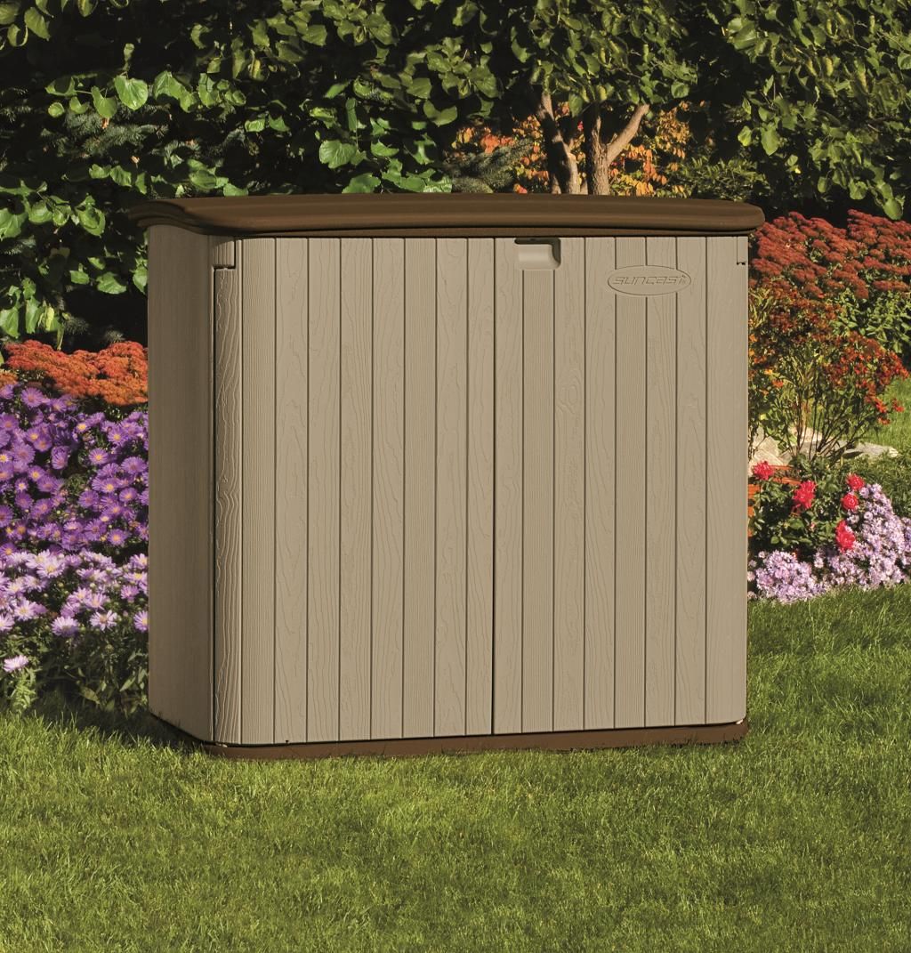 suncast horizontal storage shed