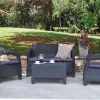 KETER CORFU OUTDOOR LOUNGE SETTING