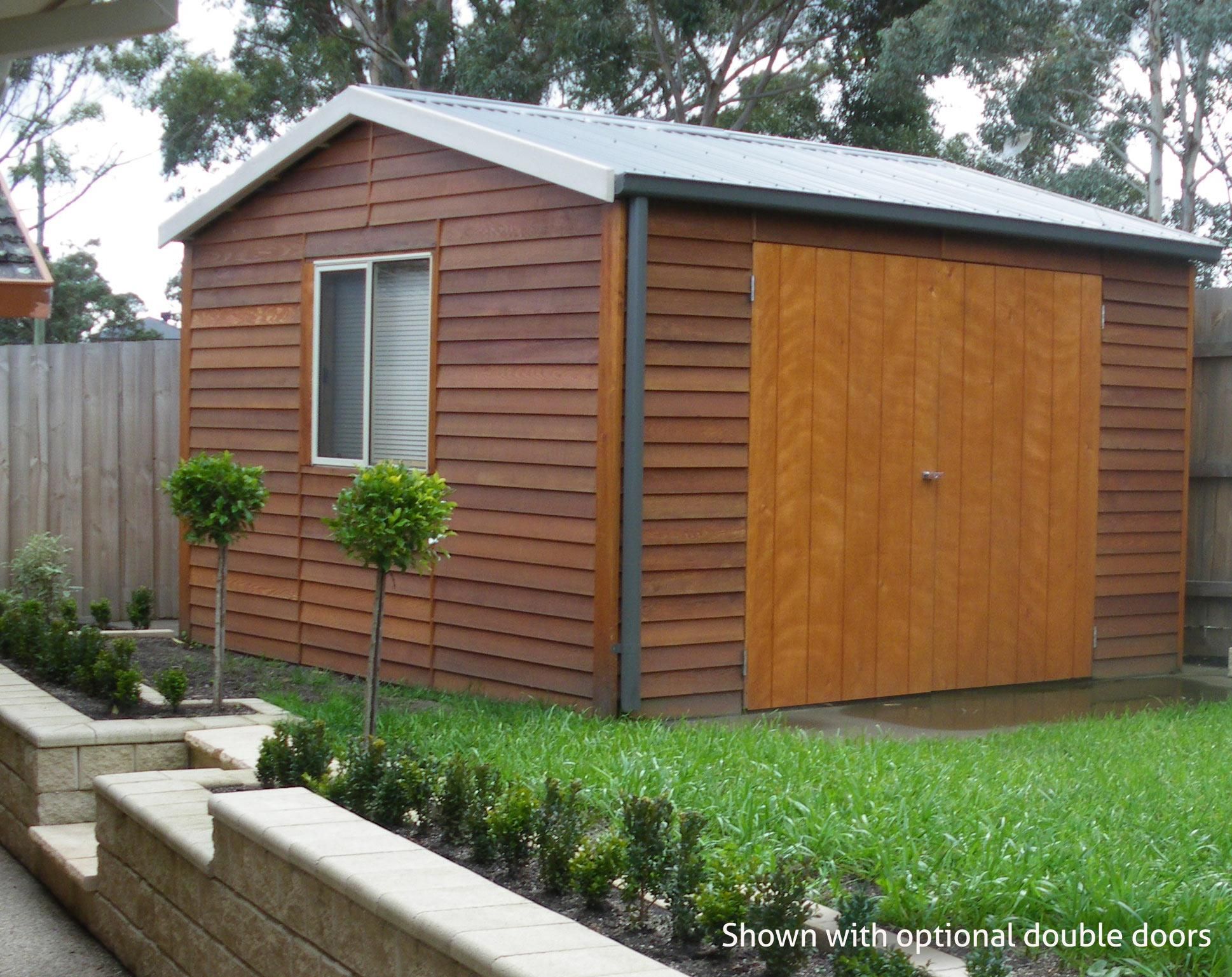 cedar shed gisborne deluxe 3.8mx3.6m $ landera