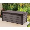 KETER BRUSHWOOD OUTDOOR STORAGE BOX BROWN 455L