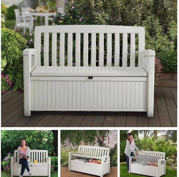 KETER PATIO STORAGE BENCH 227L STORAGE