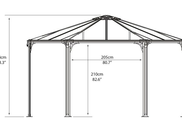 MONACO GAZEBO KIT 4.5m dia