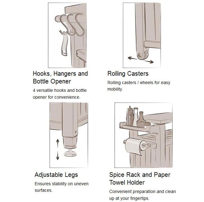 KETER UNITY XL BBQ STORAGE/WORK TABLE