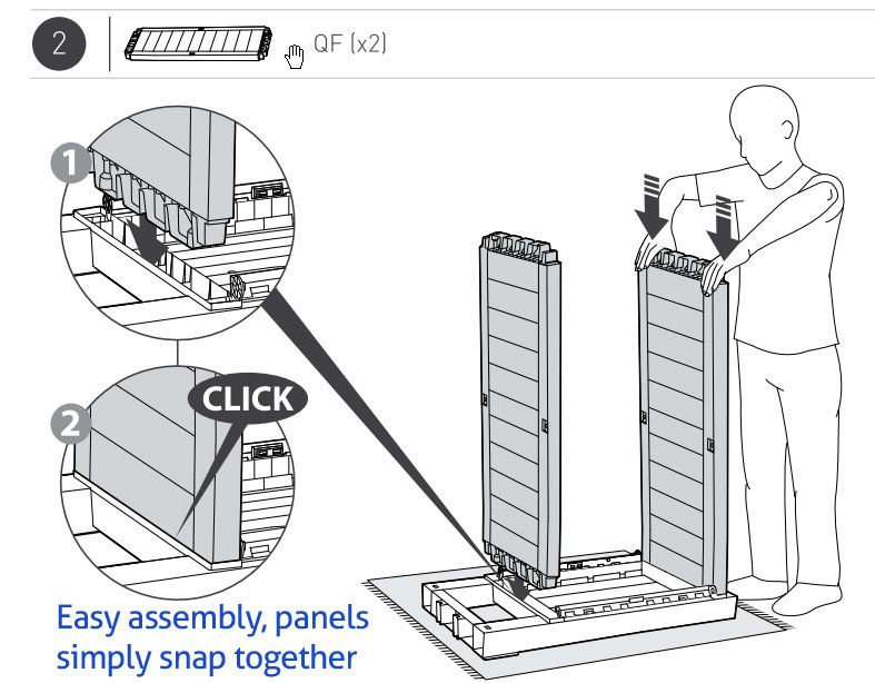 KETER UNITY XL BBQ STORAGE/WORK TABLE