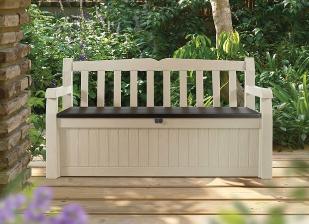 Plastic garden benches homebase deals