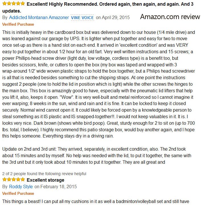 KETER ROCKWOOD STORAGE BOX 570L BROWN