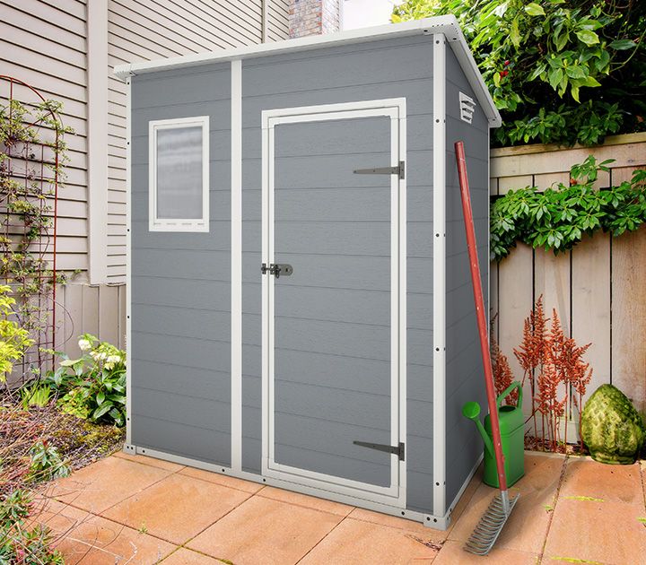 KETER MANOR PENT 6'x4' GARDEN SHED 1.8mx1.1m