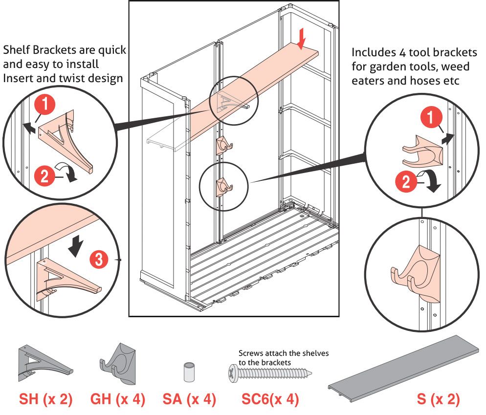 Keter Shed Parts